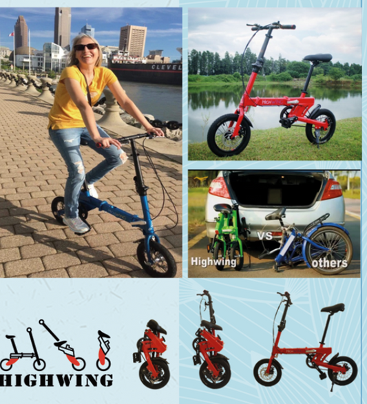 Cycling in Shunfeng Mountain Park in summer with Highwing Bike and my pet dog