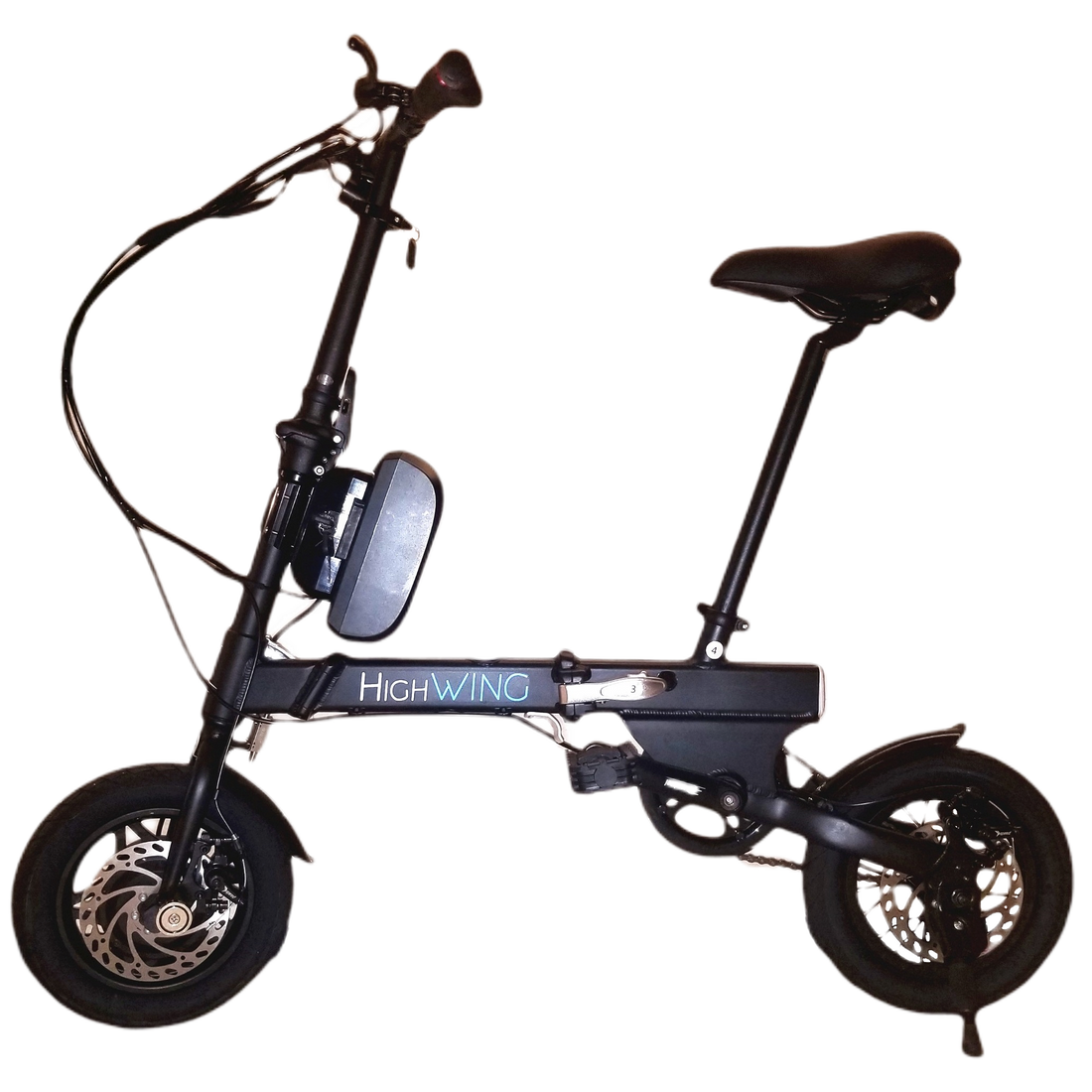 It's raining now, take the Highwing bike home and put it there, it doesn't take up space when folded