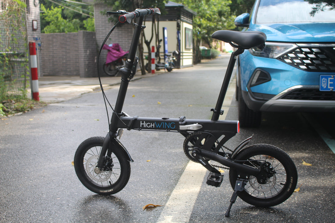 First attempt at folding Highwing Bike