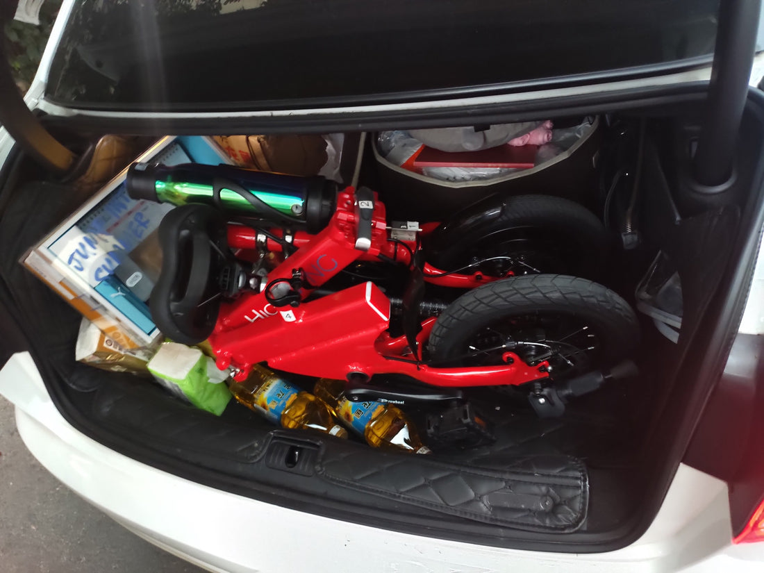 A folding bicycle that can be put in the trunk of the car, since a Highwing Bike is placed in the trunk, travel has become more convenient, even if you can go to the ends of the earth, there are bicycles where the car can't reach