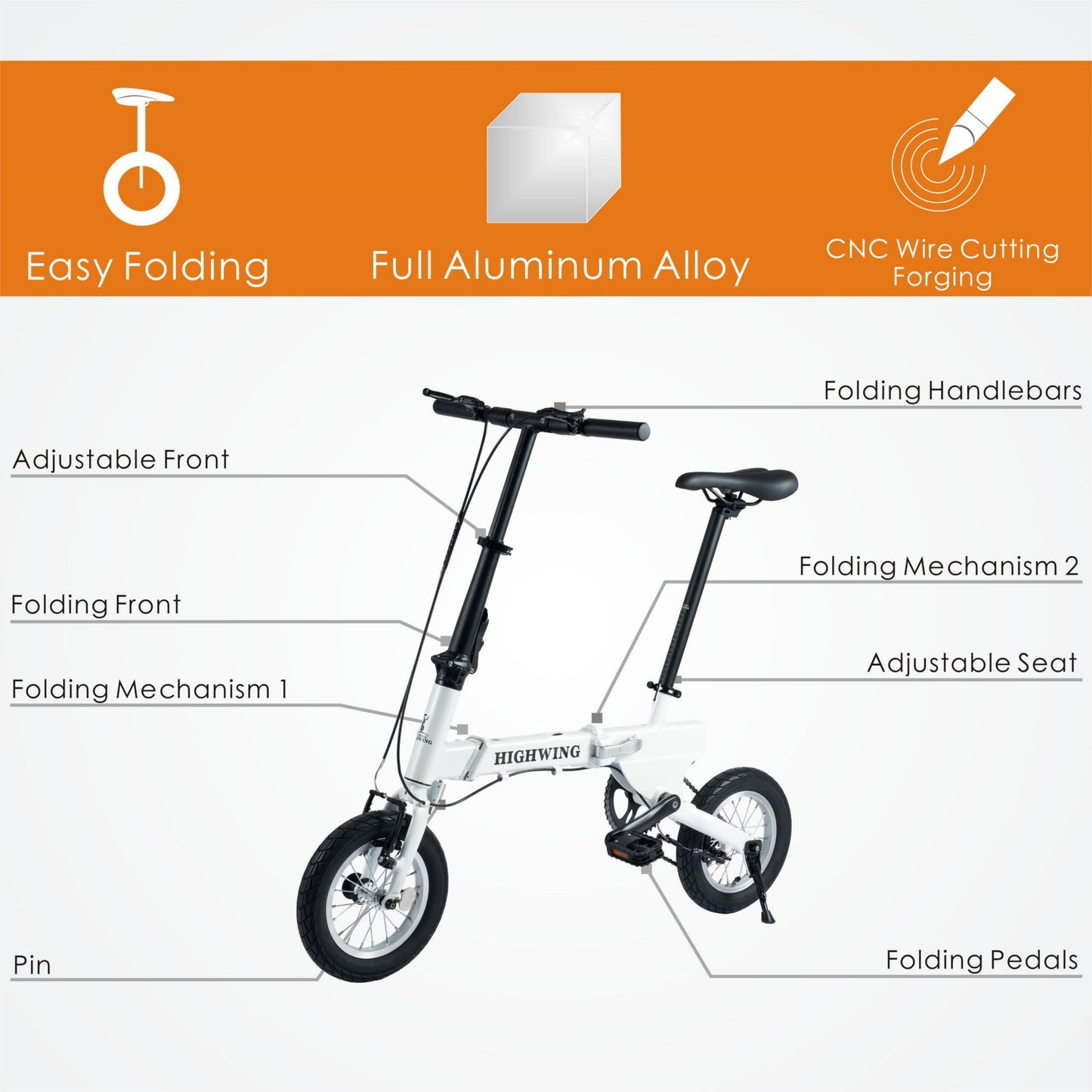 HIGHWING folding bike Lite-S6 12"